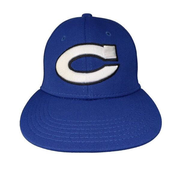 The Game Blue / White "C" Fitted Hat 6 3/4 - Picture 1 of 6
